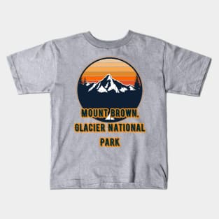 Mount Brown, Glacier National Park Kids T-Shirt